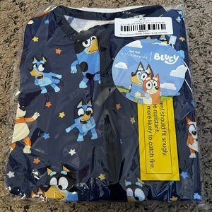NWT Bluey Dance Mode Little Sleepies 6-12 Month Zippy